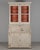 Swedish Painted Pine Secretary With Glass Paned Bookcase For Sale - Image 4 of 17