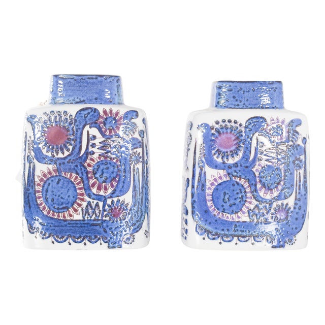 Pottery Tenera Vases from Royal Copenhagen, Set of 2 For Sale