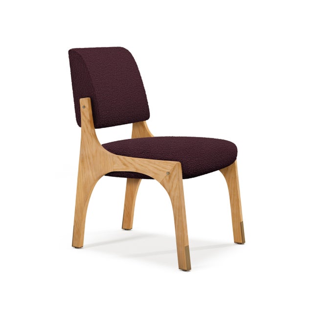 Arches II Dining Chairs in Oak and Bouclé from Insidherland, Set of 10, in New conditions. Designed from 2000 Labeled by...