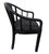 Textile Vintage Italian Modern Black Lacquered Dining Chairs - Set of 8 For Sale - Image 7 of 9