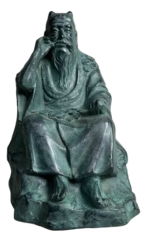 Shōwa Era Bronze Shino Statue, Japan