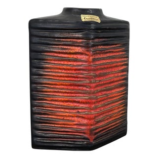 Large Brutalist Ceramic Fat Lava Vase from Carstens Tönnieshof, Germany, 1970s For Sale