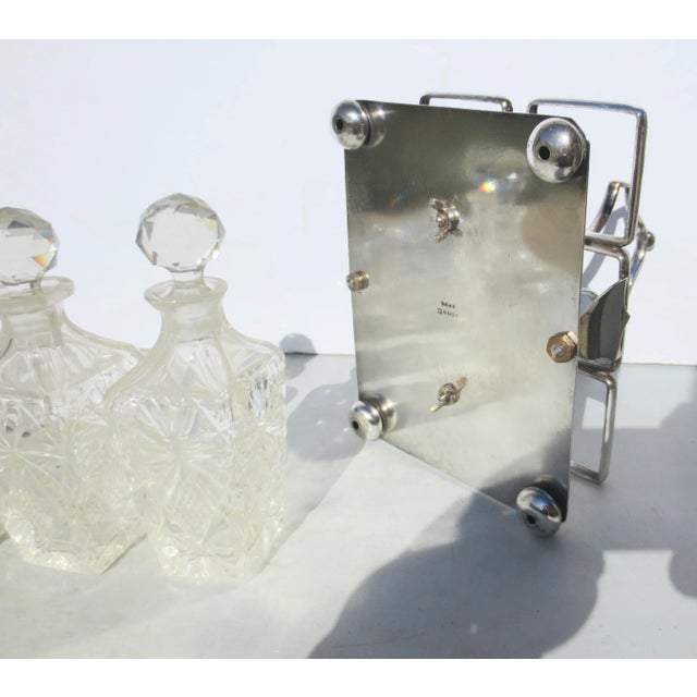 Silver Late 19th Century Silverplate Cruet Set - 7 Pieces For Sale - Image 8 of 9