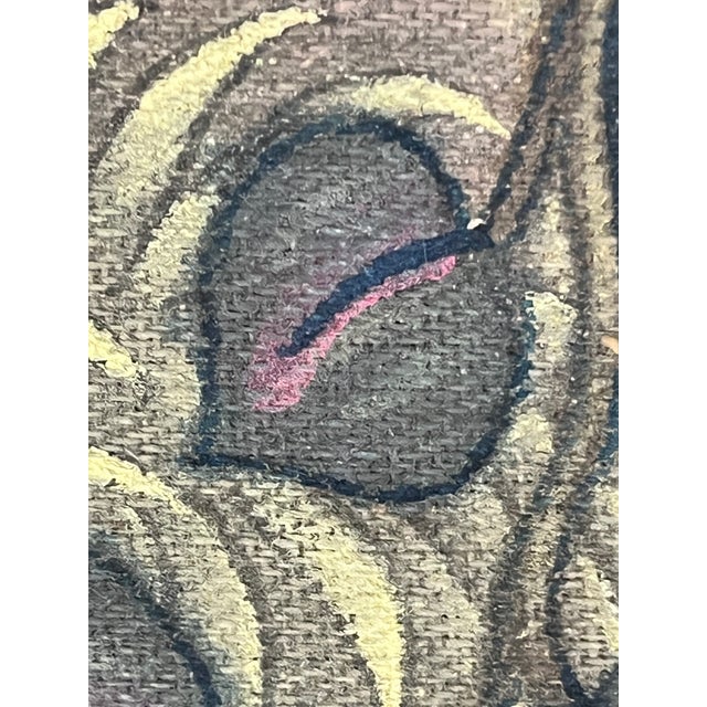 Green 1950s Large Traditional Balinese Framed Silk Signed Ubud Painting For Sale - Image 8 of 11