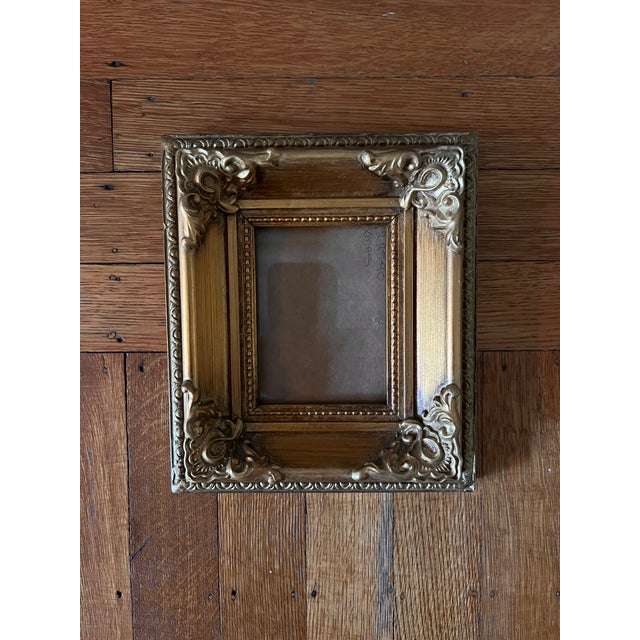 Traditional Traditional Small Golden Wood Frame For Sale - Image 3 of 6