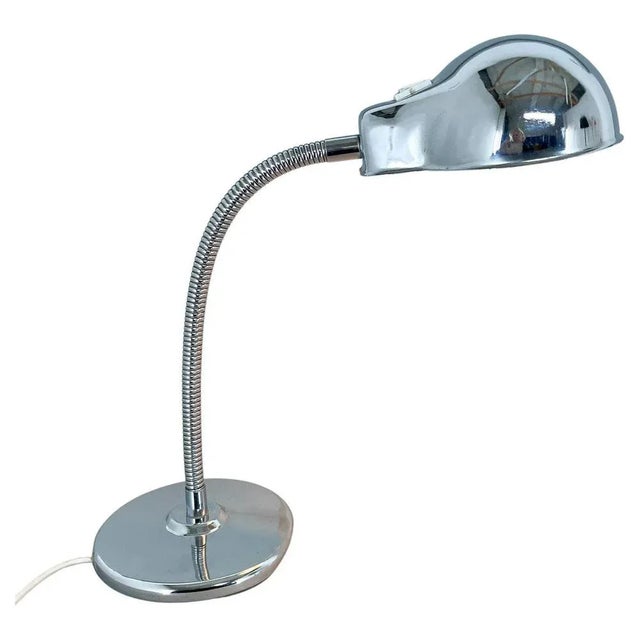 Chrome Adjustable Table Lamp, Italy, 1960s For Sale - Image 9 of 9