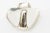Vintage Hand Hammered Silver Plate Monumental Scalloped Serving Bow With Duck Neck,1980's For Sale - Image 9 of 11