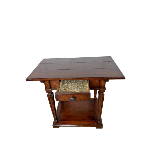 Baker Furniture Company Milling Road by Baker Furniture French Country Side Table With Drawer For Sale - Image 4 of 18