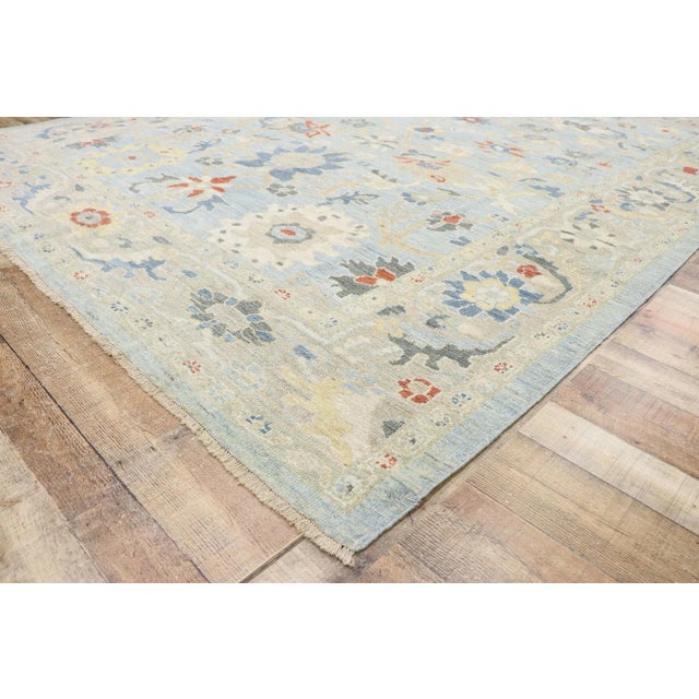 Vintage Turkish Persian Sultanabad Rug - 08'08 X 11'09 For Sale In Dallas - Image 6 of 10