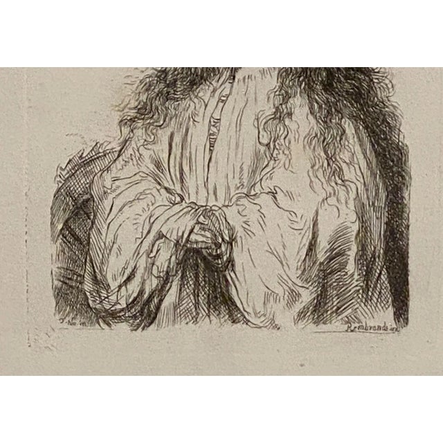 Baroque Late 18th Century Rembrandt Etching #33, by Francesco Novelli For Sale - Image 3 of 5