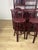 Boho Chic Vintage Italian Burgundy Bamboo Wicker Bar Cabinet and Stools, 1970s, Set of 5 For Sale - Image 3 of 9