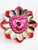 2020s Valentine Ornament With Antique Dresdens & Vintage Light Reflectors V6 For Sale - Image 5 of 5