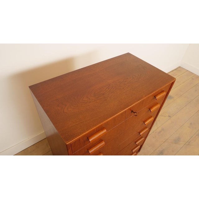 Vintage Chest of Drawers in Teak, 1950s For Sale - Image 9 of 13