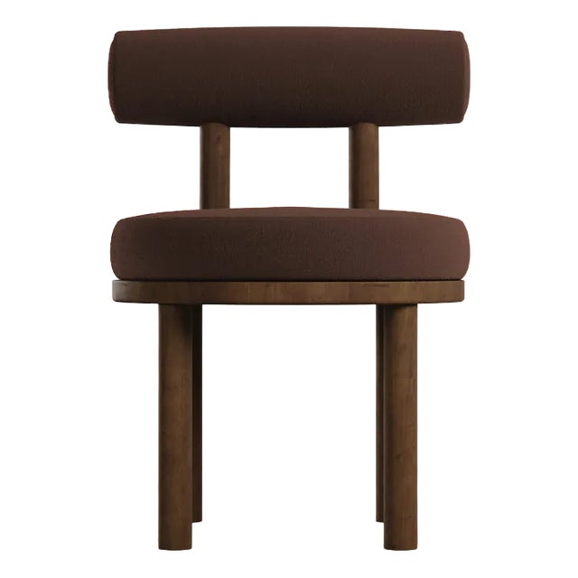 Modern Moca Chair in Boucle and Oak by Collector Studio For Sale