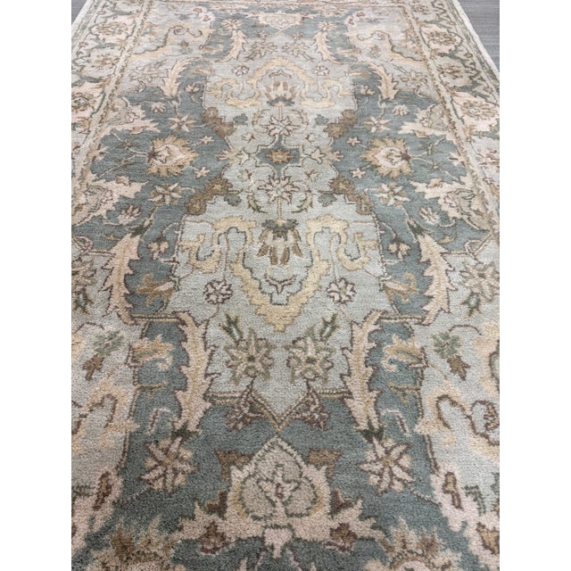 Mint 5ft X 8ft Pottery Barn Thyme Area Rug For Sale - Image 8 of 12