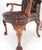 Brown Leather Chesterfield Backs & Seat Carved Walnut Armchairs Fireside Chairs For Sale - Image 4 of 13