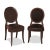 Wood Pair of Artistic Frame Traditional Velvet Dining Chairs For Sale - Image 7 of 7