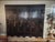 Black Large Antique 7' Chinese 6-Panel Lacquer Folding Screen – Sanxing Three Star Gods– Hand Painted/Gilt For Sale - Image 8 of 9