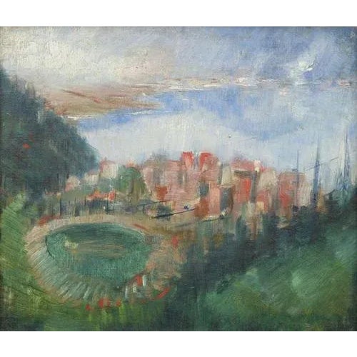26x30 cm. Middle of 20th century. Canvas, oil Janis Ferdinands Tidemanis.