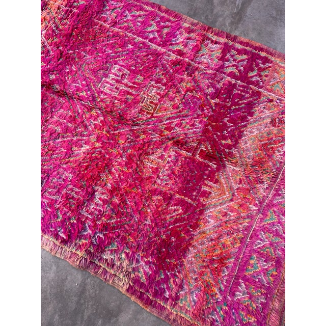 Mid-Century Moroccan Rug - 4'12" X 10'4" Ft For Sale In Cleveland - Image 6 of 11