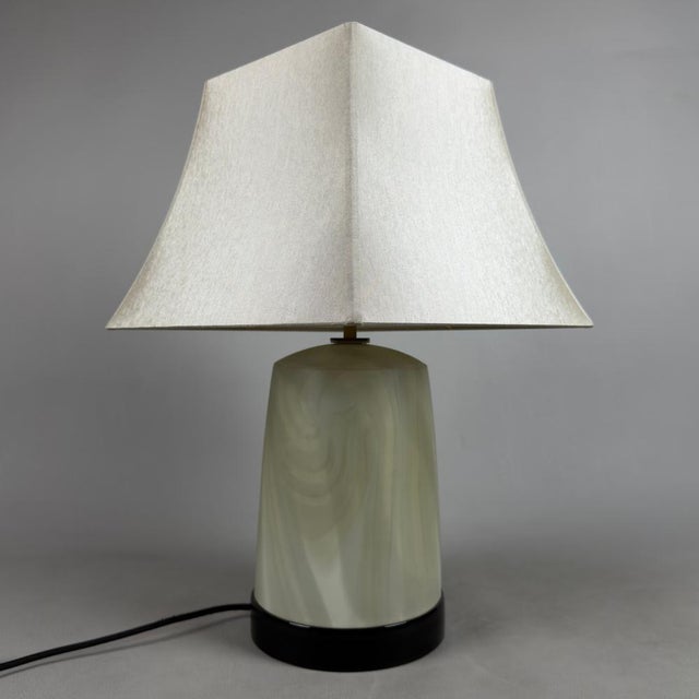 Modern Vintage Opaline Murano Glass Table Lamp, 1990s For Sale - Image 3 of 13