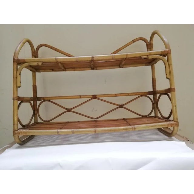 Brown Italian Wall Shelf, 1960s For Sale - Image 8 of 9