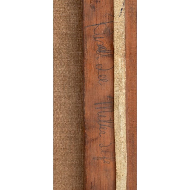 Early 20th Century Russell Lee Standing Nude Woman Oil on Canvas For Sale - Image 5 of 5