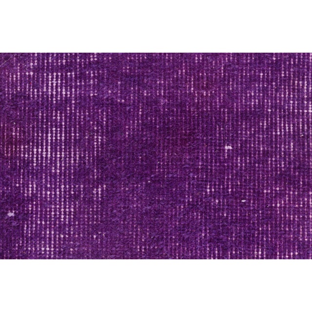 1950s Vintage Purple Oushak Rug For Sale - Image 5 of 10