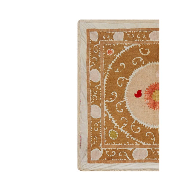 Mid-Century Modern Central Asian Suzani Textile - Wall Decor For Sale - Image 3 of 15