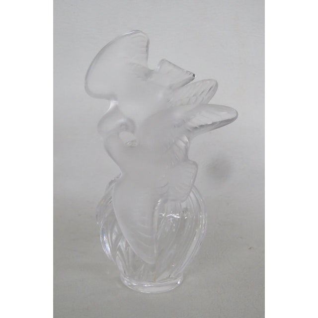 Lalique Lalique Nina Ricci L Air Du Temps Empty Perfume Bottle Love Birds Stopper 5195b For Sale - Image 4 of 14