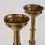 Antique Candleholders with Square Base and Circular Feet in Gilded Bronze, Set of 2 For Sale - Image 3 of 10