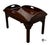 Brown Vintage Traditional Chippendale Style Mahogany Butler’s Tray Coffee Table For Sale - Image 8 of 9