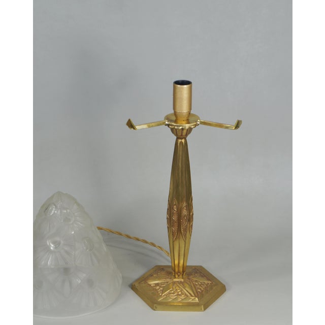 French Art Deco Lamp by Francis Hubens & Degue - 1930 France For Sale - Image 9 of 13