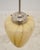 Metal Restored Vintage European Cone Shaped Glass Pendant Light For Sale - Image 7 of 8
