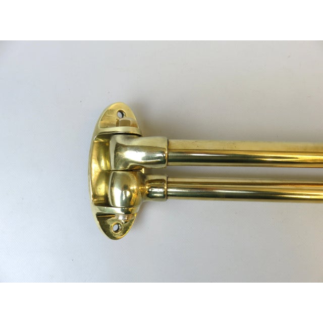 Art Deco Brass Towel Holder For Sale - Image 9 of 18