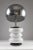 Italian Opal Glass and Chromed Steel Table Lamp For Sale - Image 9 of 9