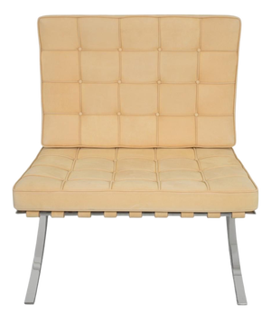 Barcelona Chair in Nubuck Leather by Ludwig Mies Van Der Rohe, 2010s