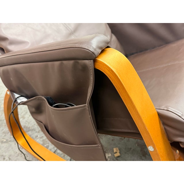 JXP Brown Rocking Massage Chair For Sale - Image 9 of 12