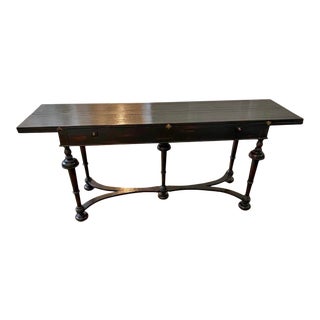 Henredon Acquisitions Townley Mahogany Flip Top Console Sofa Dining Table For Sale