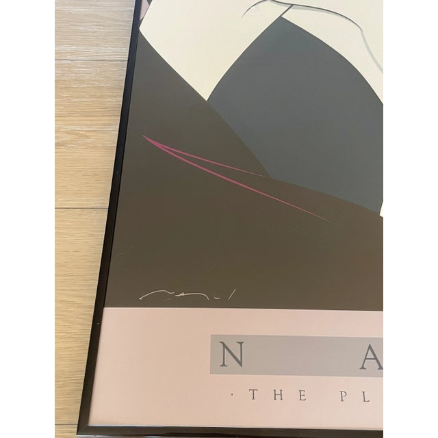 Postmodern Patrick Nagel Framed Serigraph 24" X 36" Playboy Portfolio II For Sale - Image 3 of 6