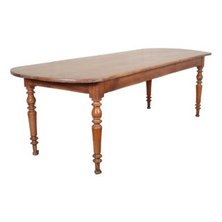 French D-End Farmhouse Table For Sale