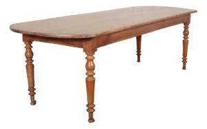French D-End Farmhouse Table