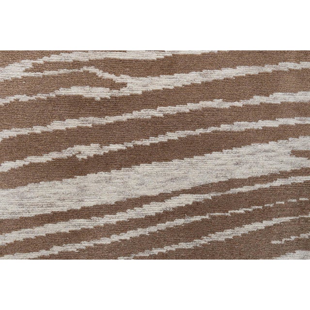 Modern Abstract Modern “Whirl” Hand Knotted Wool Rug by Doris Leslie Blau For Sale - Image 3 of 7