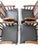 Vintage 1970s Colonial Revival Game Table Set With Four Cane Back Chairs For Sale - Image 9 of 18