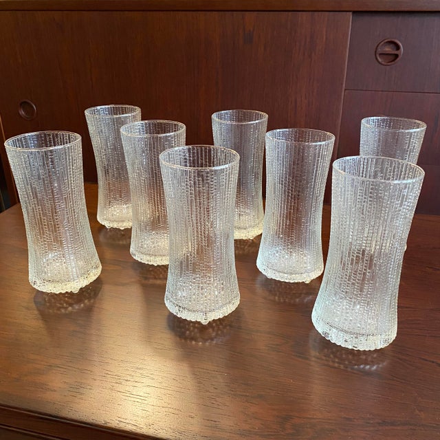 Mid 20th Century Mid-Century Iittala "Ultima Thule" Drinking Glasses by Tapio Wirkkala - Set of 8 For Sale - Image 9 of 14