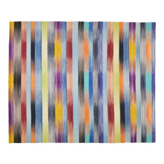 Afghan Mazandaran Tribal Natural Color Hand Made Organic Wool Maimana Kilim,8'x9'8" For Sale