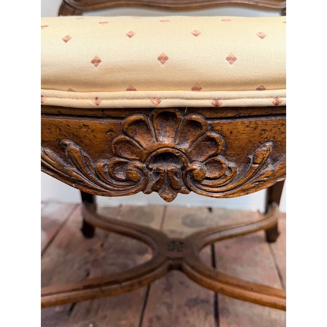 Carved French Provincial Style Dining Chairs for John Widdicomb, Set of Six For Sale - Image 12 of 17