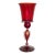 Italian Handcrafted Chalice in Blown Murano Glass 1970s For Sale