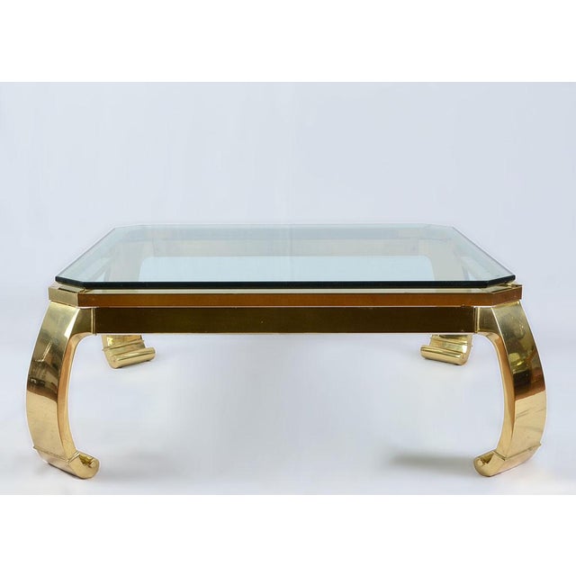 Karl Springer Inspired Brass Coffee Table for Master Craft ...
