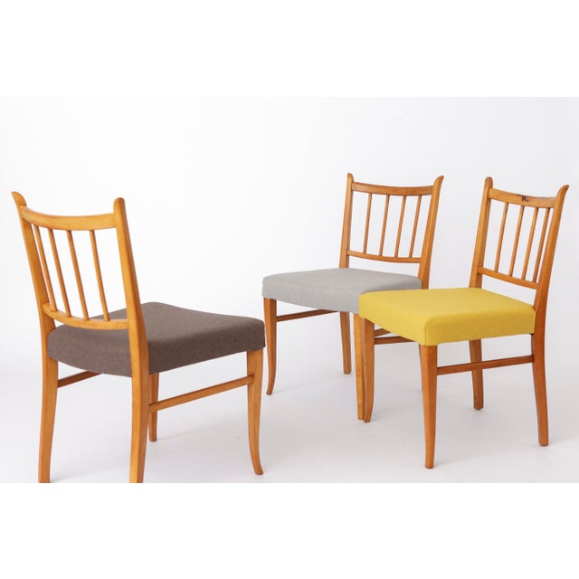 1960s Vintage Beech Dining Chairs, 1960s, Set of 4 For Sale - Image 5 of 12
